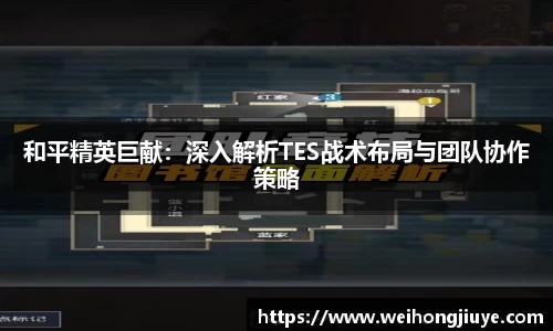 和平精英巨献：深入解析TES战术布局与团队协作策略